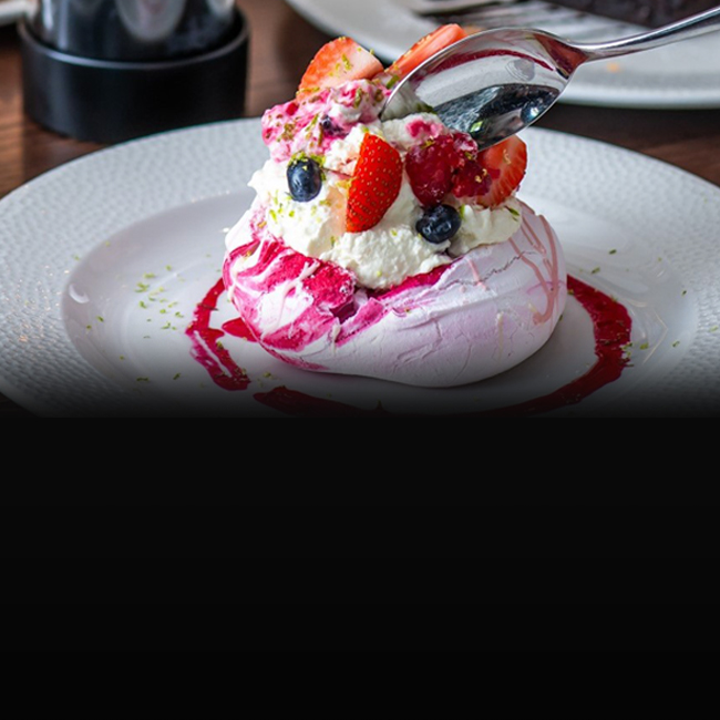 Dessert menu at The Kings Arms