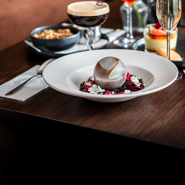 Dessert menu at The Kings Arms