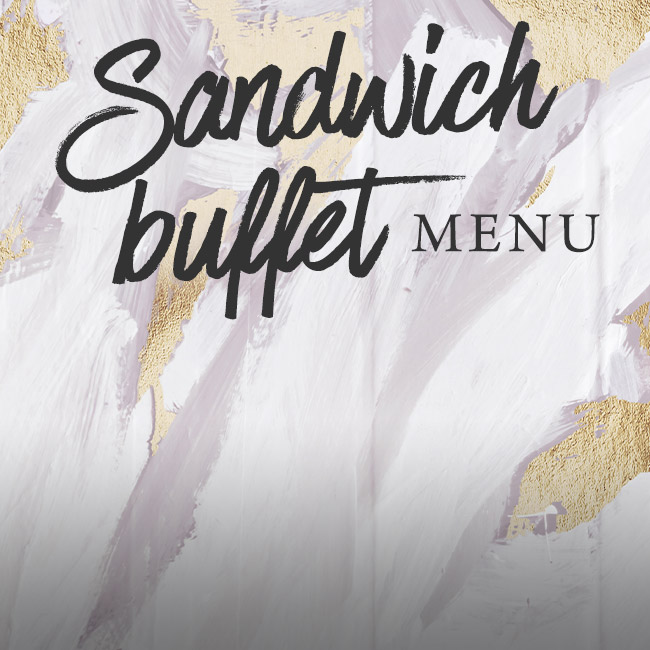 Sandwich buffet menu at The Kings Arms