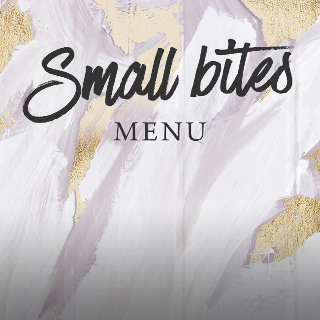 Small Bites menu at The Kings Arms 